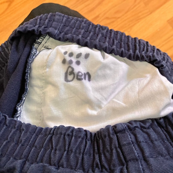 Boys size 10-12 Faded Glory navy pants with elastic waist - Picture 7 of 8